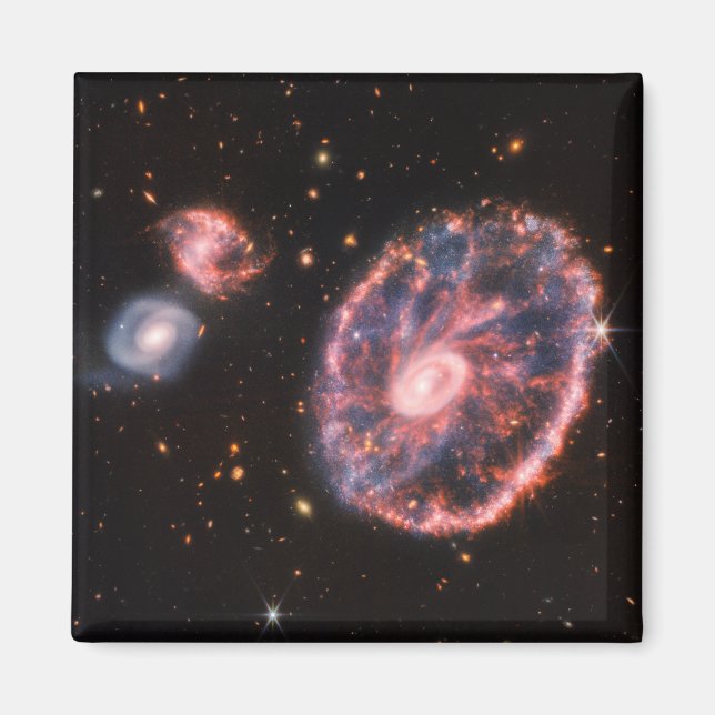 Aimant Galaxie du Charriage, Télescope spatial James-Webb (Devant)
