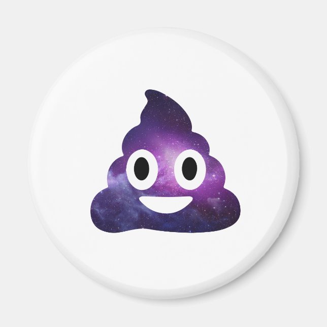 Aimant Galaxy Poo Emoji (Devant)