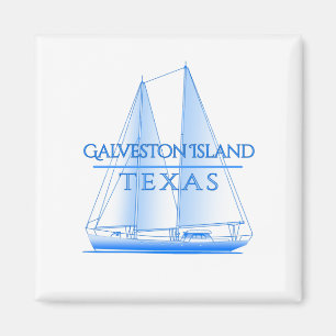 Aimant Galveston Island Côté Nautique Voilier Nautique