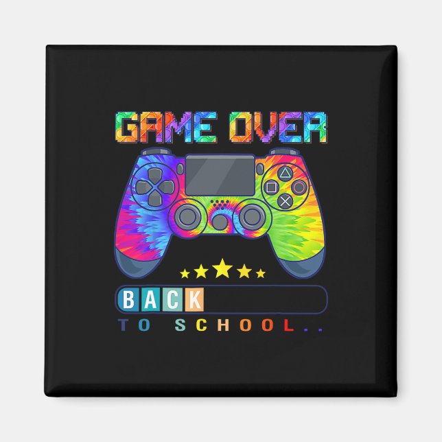 Aimant Game Over Retour à l'école Fun Kids Premier Jour d (Devant)