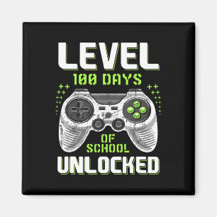 Aimant Gamer 100e Jour De Niveau D'École 100 Jours Déverr