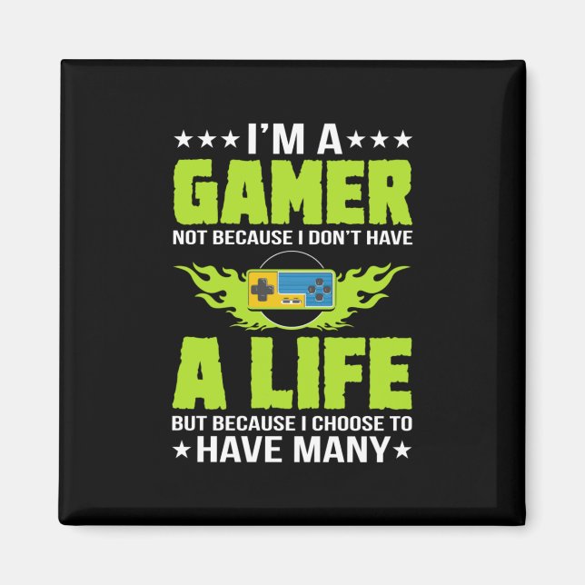 Aimant Gamer Am A Gamer (Devant)