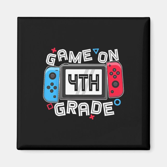 Aimant Gamer Ck À L'école Drôle De Jeu Sur 4e Classe Enfa (Devant)