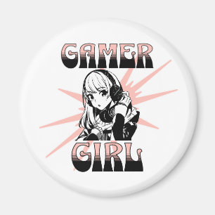 Aimant Gamer fille   Jeux