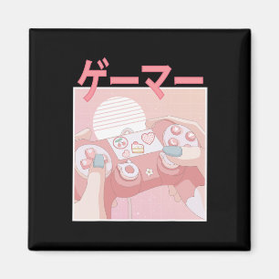 Aimant Gamer Girl Anime Kawaii Jeu vidéo mignonne avec