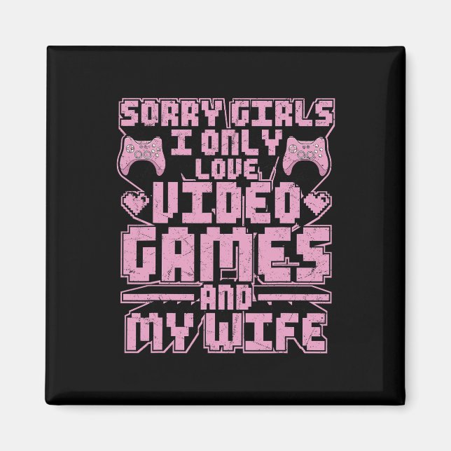 Aimant Gamer Priorities – Video Games And Wife  (Devant)