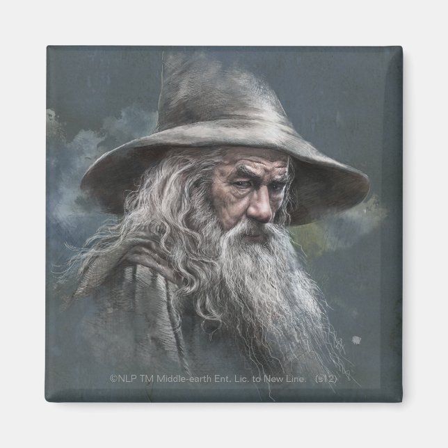 Aimant Gandalf Illustration (Devant)