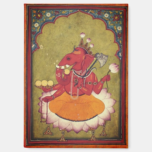 Aimant Ganesha sur le point de jeter son lotus (Recto)