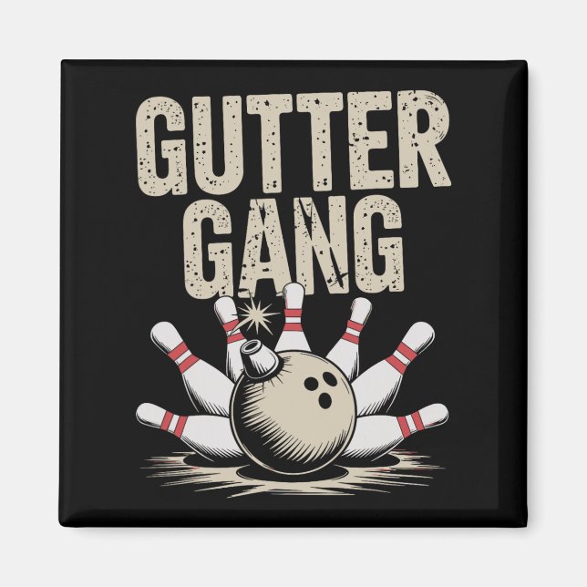 Aimant Gang des gouttières Bowling 1  (Devant)