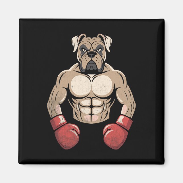 Aimant Gant de boxe pour chien Boxer Chiens de compagnie  (Devant)
