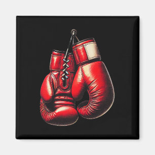 Aimant Gants de boxe Rouge Boxe Sport Boxeur Kickboxing