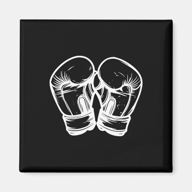 Aimant Gants de kickboxing Dessin Taekwondo  (Devant)