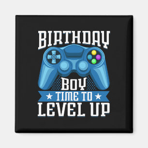 Aimant Garçon d'anniversaire Il est temps de passer au ni