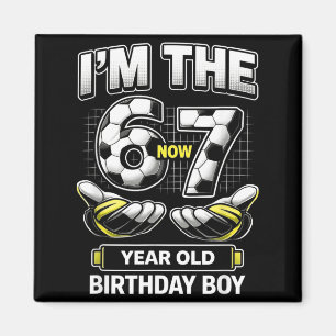 Aimant Garçon d'anniversaire j'avais 6 ans je suis 7 Six