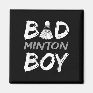 Aimant Garçon de badminton - Aime Badminton Bad Minton Bo