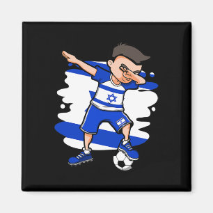 Aimant Garçon de football qui fait du Dabbing - Maillot i