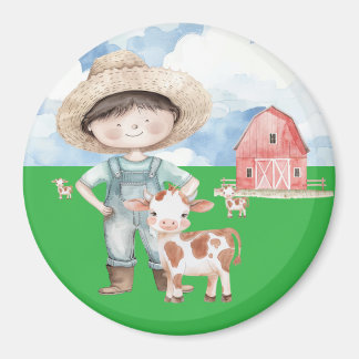 Aimant Garçon de la ferme
