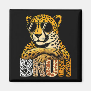 Aimant Garçon de safari de guépard bruh animaux faune gar