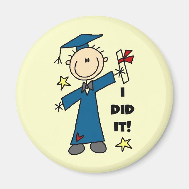 Aimant Garçon diplômé (Devant)