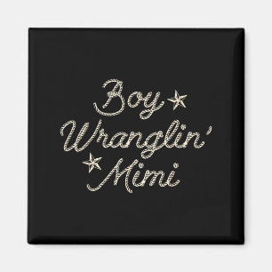 Aimant Garçon drôle de rodage Mimi cowgirl cowboy western