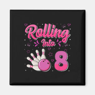 Aimant Garçon Fille Bowling Anniversaire Rouler Dans 8 Dr