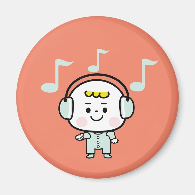 Aimant garçon musical (Devant)