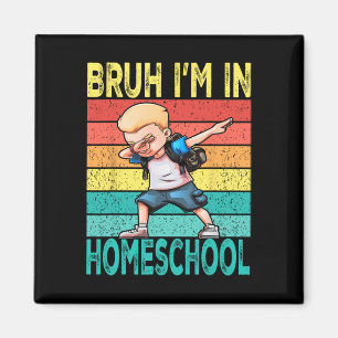 Aimant Garçon qui fait du dab à domicile Bruh je suis en