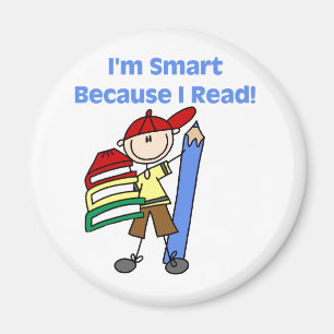 Aimant Garçon Smart puisque j'ai lu