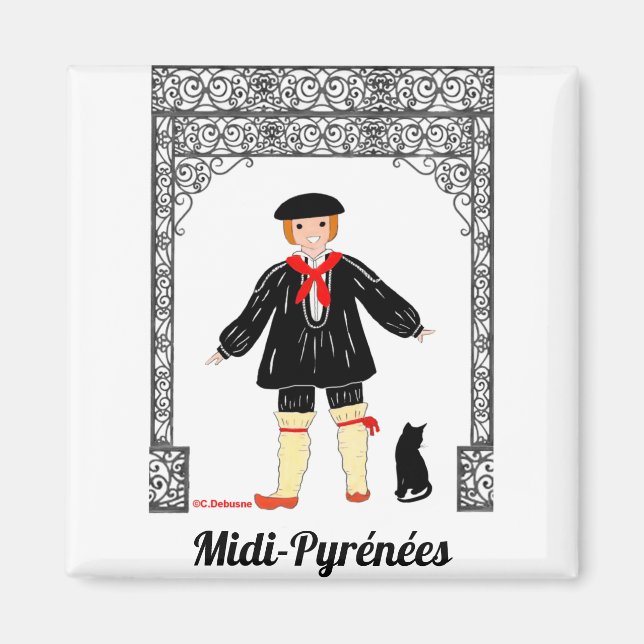 Aimant Garçonnet de Midi-Pyrénées, France (Devant)