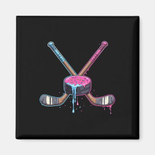 Aimant Garçons de hockey à la crème glacée Drip Hommes Fe