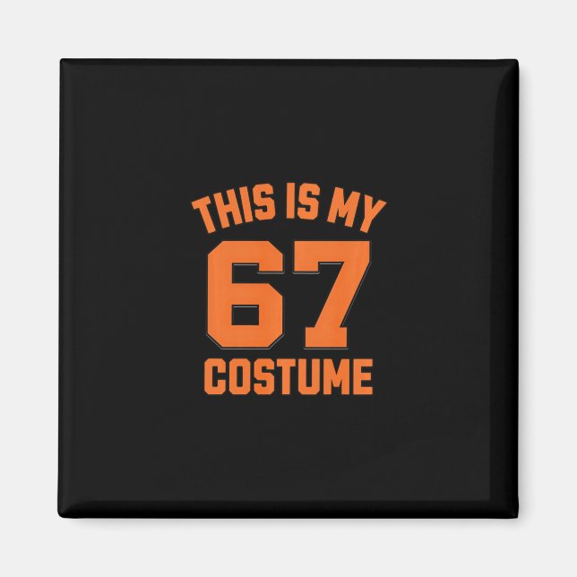 Aimant Garçons enfants mème Brainrot 67 C'est mon Hallowe (Devant)