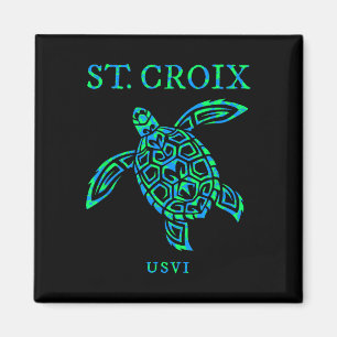 Aimant Garçons Filles Tortue de mer St Croix pour tout-pe