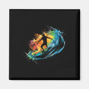 Aimant Garçons surfeurs cool graphiques hommes qui font d