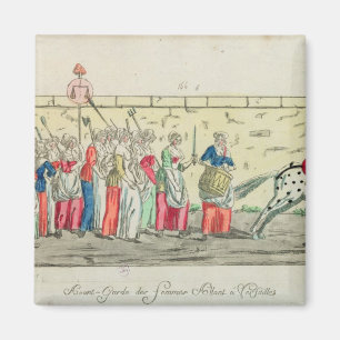 Aimant Garde avancée des femmes allant à