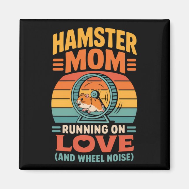 Aimant Garde de hamster maman animal de compagnie hamster (Devant)