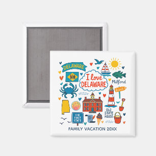 Aimant Garde-mémoire personnalisé de voyage en famille da