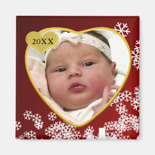 Aimant Garde-photos de bébé Noël