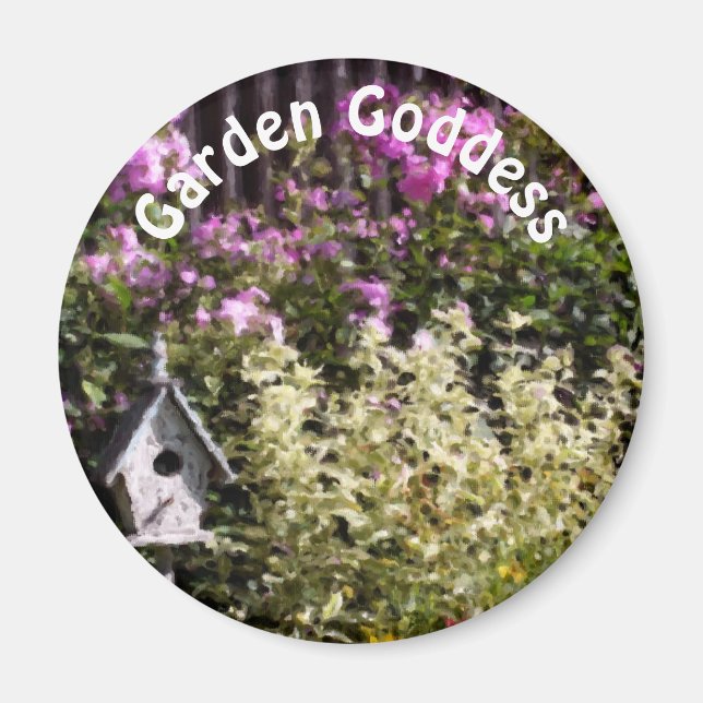 Aimant Garden Goddess Flower Garden Cute  (Devant)