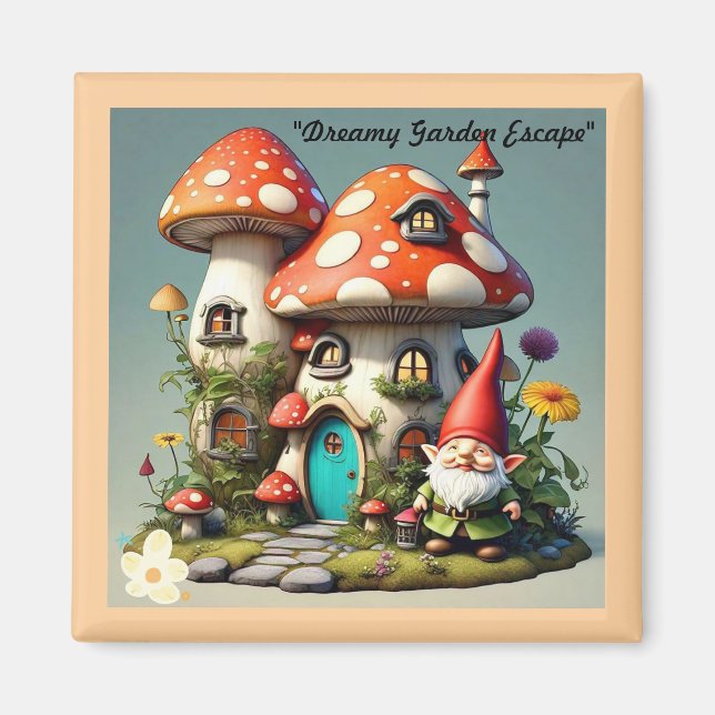 Aimant "Garden Whimsy Paradise" (Devant)