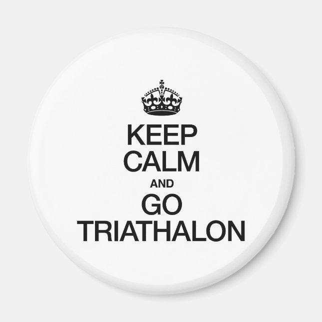 AIMANT GARDEZ LE CALME ET ALLEZ TRIATHALON (Devant)