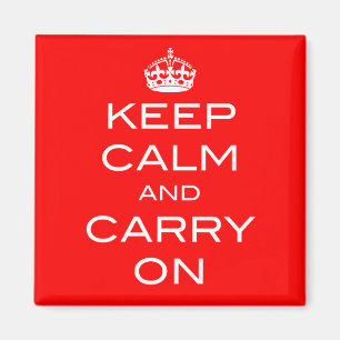 Aimant Gardez le calme et continuez sur l'aimant - n'impo