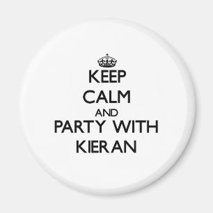 Aimant Gardez le calme et la partie avec Kieran
