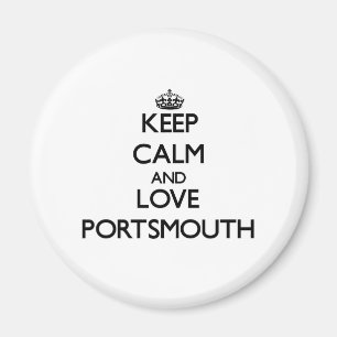 Aimant Gardez le calme et l'amour Portsmouth