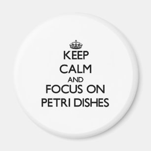 Aimant Gardez le calme et le foyer sur des boîtes de