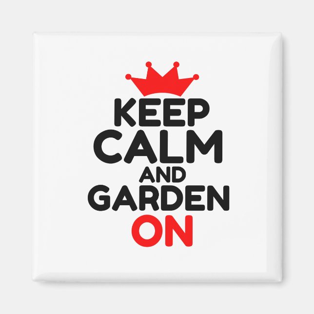 AIMANT GARDEZ LE CALME ET LE JARDIN (Devant)
