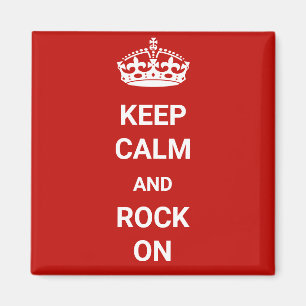 Aimant Gardez le calme et le rock