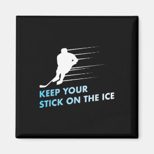 Aimant Gardez votre bâton sur la glace Graphic Ice Hockey