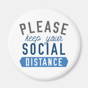 Aimant Gardez votre distance sociale