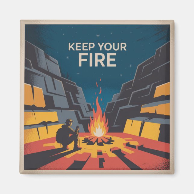Aimant Gardez Votre Feu (Devant)