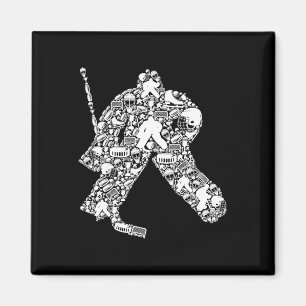 Aimant Gardien de but de hockey sur glace Joueur de hocke